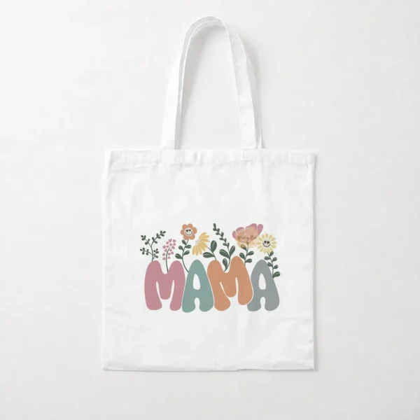 توت بگ مادر طرح MAMA با گل‌های رنگی کد po2944