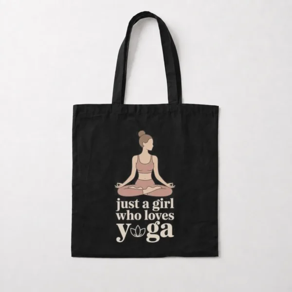 توت بگ یوگا طرح Just a Girl Who Loves Yoga کد po3345