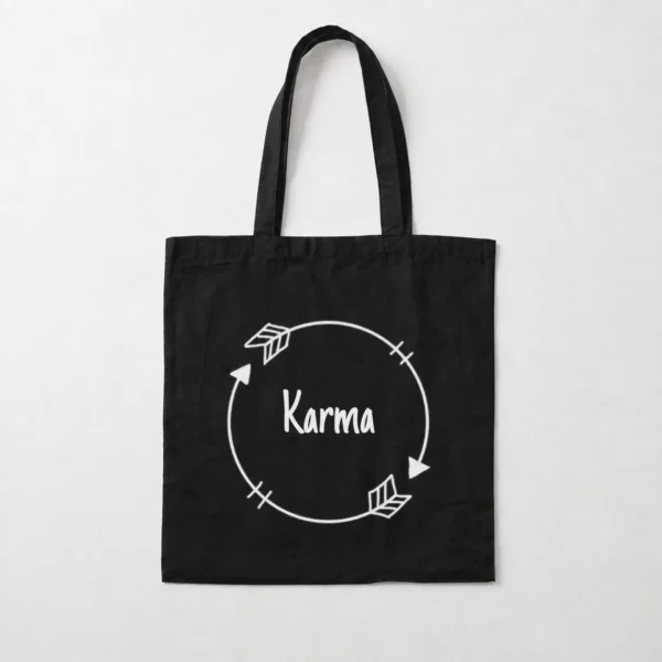 توت بگ کارما طرح دایره و فلش مینیمال (Karma) کد po3392