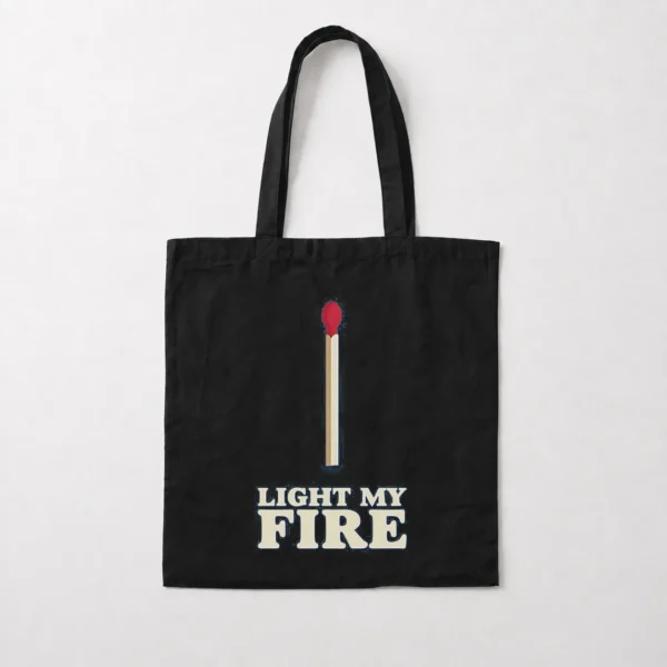 توت بگ نوشته Light My Fire طرح کبریت مینیمال کد po3429