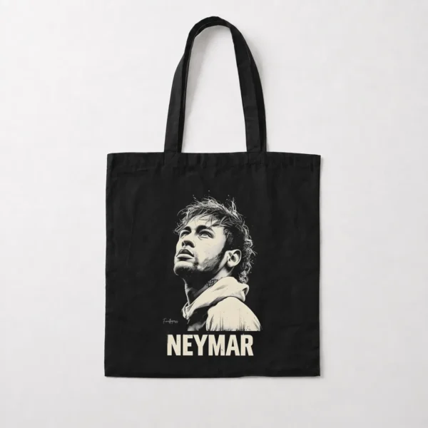توت بگ نیمار طرح پرتره سیاه و سفید (Neymar) کد po3539