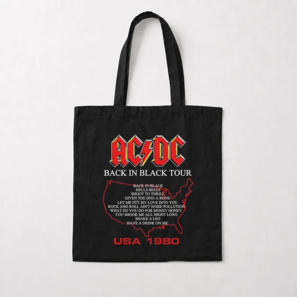 توت بگ ای‌سی دی‌سی طرح Back in Black Tour (AC/DC) کد po3609