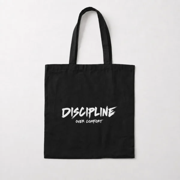 توت بگ انگیزشی طرح Discipline Over Comfort کد po3778
