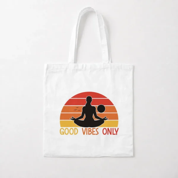 توت بگ مدیتیشن طرح Good Vibes Only کد po3893