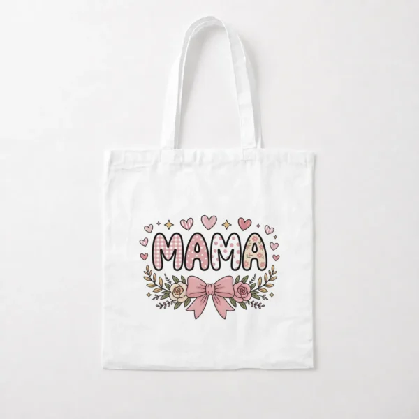 توت بگ مادر طرح Mama با گل و قلب کد po3918