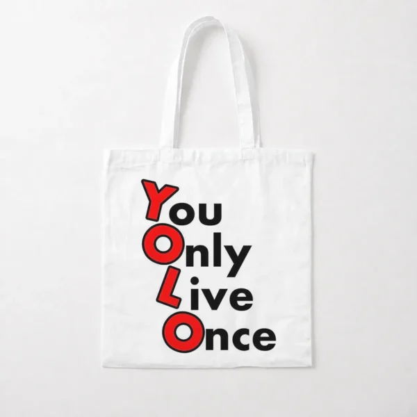 توت بگ تایپوگرافی YOLO طرح You Only Live Once کد po397