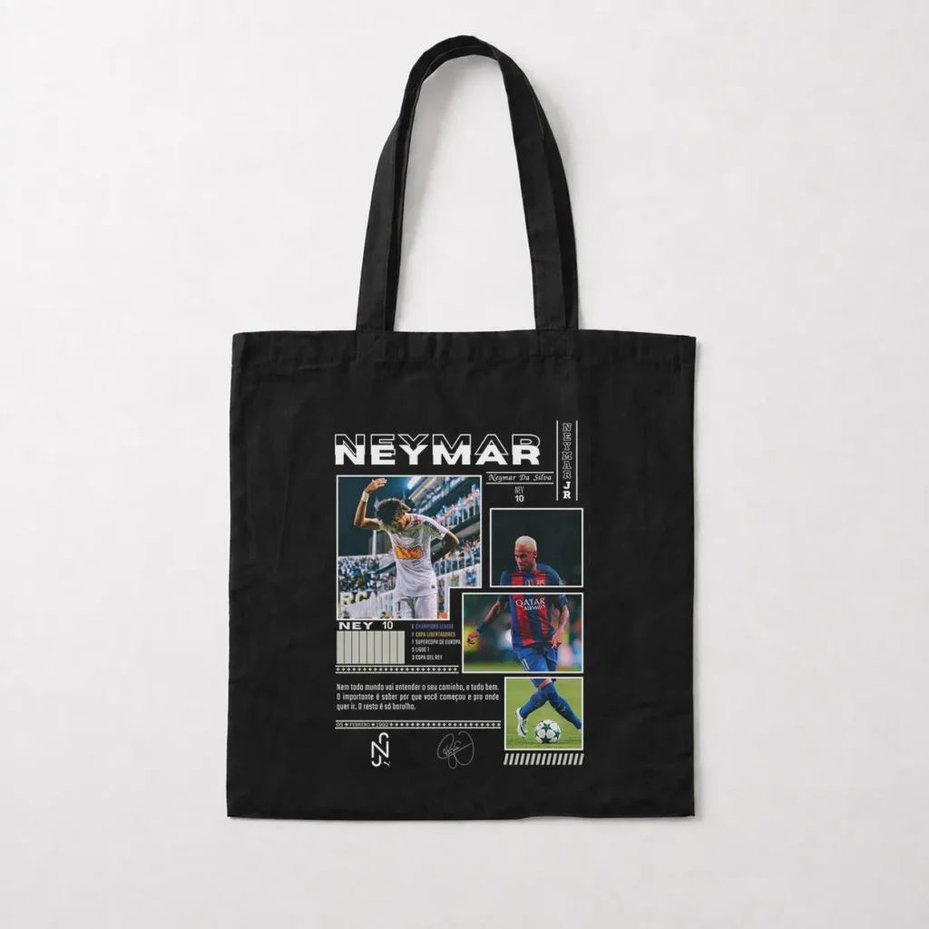 توت بگ نیمار جونیور طرح فوتبالی (Neymar Jr) کد po4317