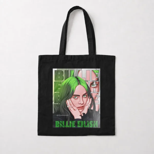 توت بگ بیلی آیلیش طرح پرتره سبز (Billie Eilish) کد po4384