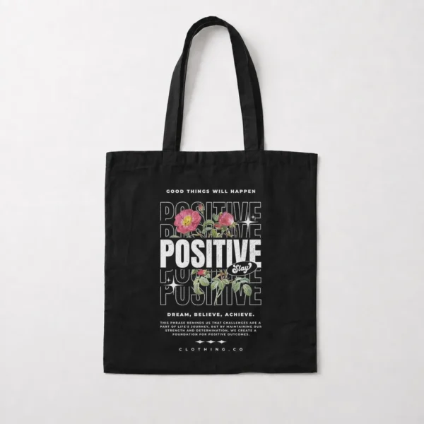توت بگ انگیزشی طرح Positive با گل کد po4388