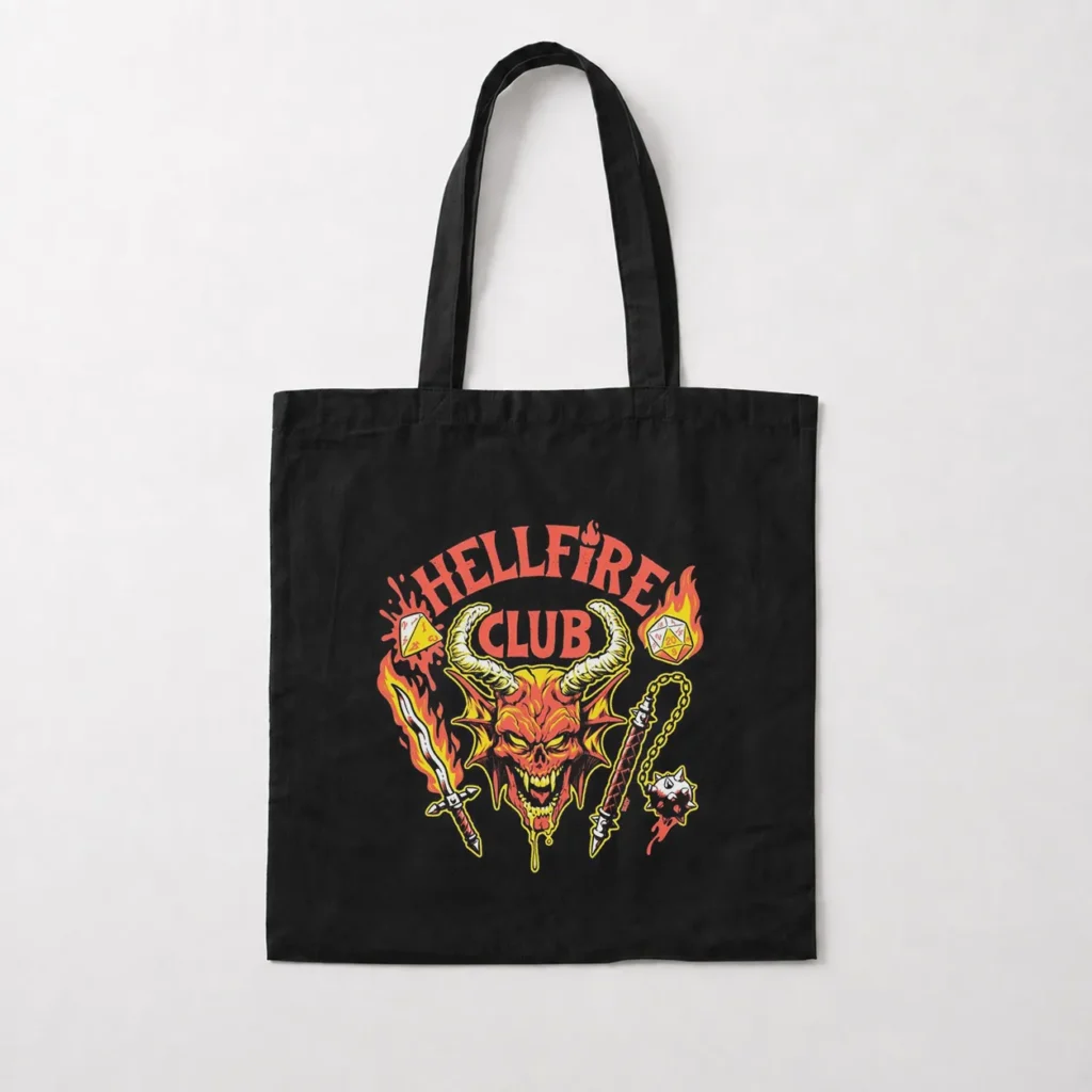 توت بگ سریال چیزهای عجیب طرح Hellfire Club آتشین کد po4458
