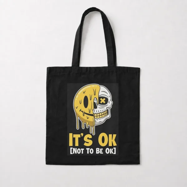 توت بگ جمجمه طرح It’s OK Not to Be OK کد po4692