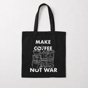 توت بگ قهوه طرح Make Coffee Not War کد po472
