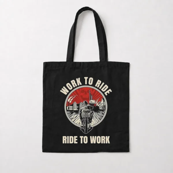 توت بگ موتورسیکلت طرح Work to Ride کد po478