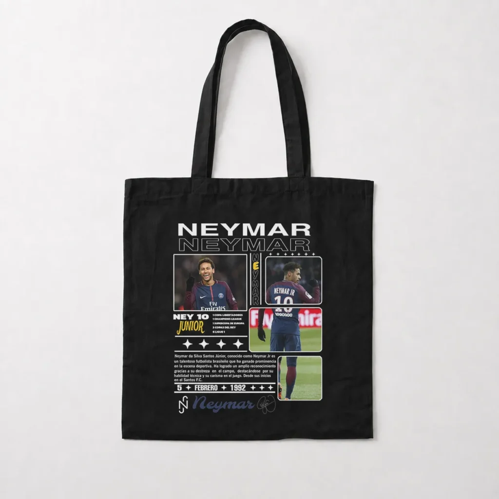 توت بگ نیمار طرح کلاژ فوتبالی (Neymar) کد po4805