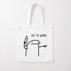 توت بگ شخصیت مینیمال طرح Get to Work کد po482