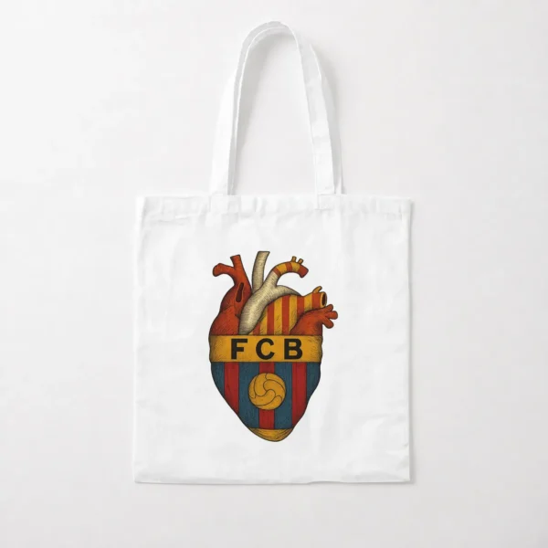 توت بگ بارسلونا طرح قلب و لوگوی FCB کد po5344