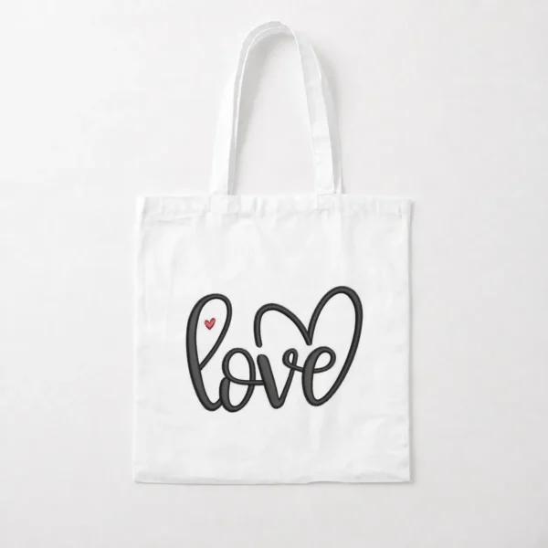 توت بگ تایپوگرافی Love با قلب کد po5756