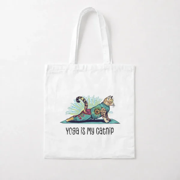 توت بگ گربه یوگا طرح Yoga Is My Catnip کد po6