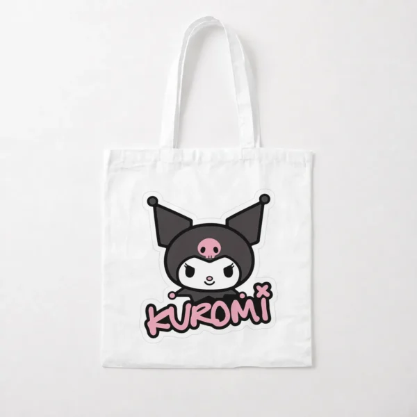 توت بگ کورومی طرح لوگوتایپ صورتی (Kuromi) کد po6504