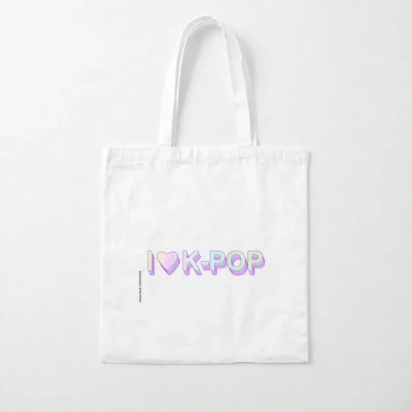 توت بگ موسیقی کی‌پاپ طرح عاشقانه (I Love K-Pop) کد po6558