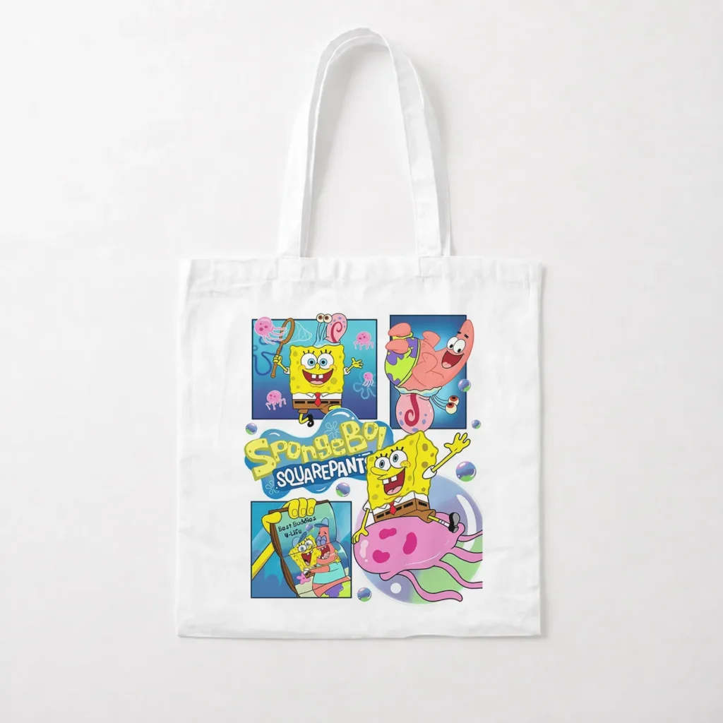 توت بگ باب اسفنجی طرح کلاژ کارتونی (SpongeBob) کد po6614