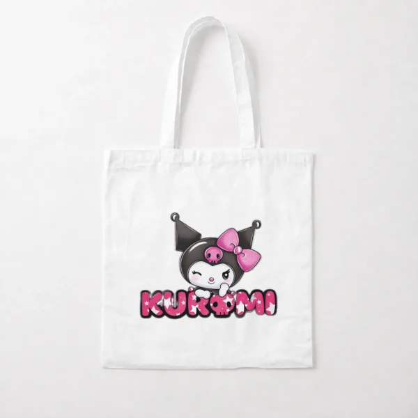 توت بگ کورومی طرح لوگوتایپ صورتی (Kuromi) کد po6657
