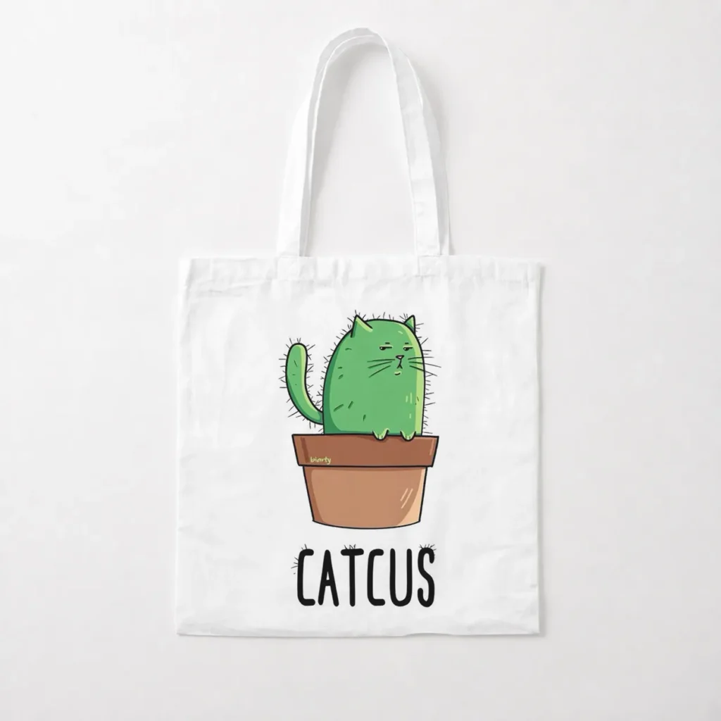 توت بگ گربه طرح کاکتوس بامزه (Catcus) کد po6704