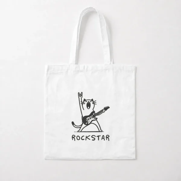 توت بگ گربه طرح گیتاریست راک (Rock Star) کد po6758