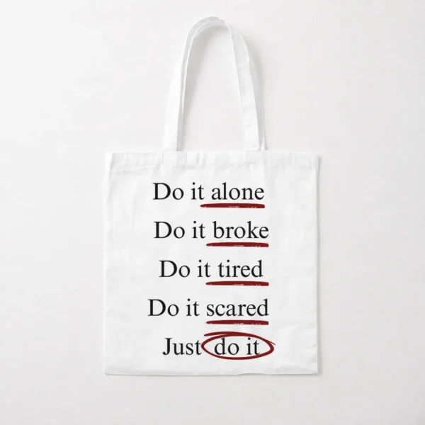توت بگ انگیزشی طرح Do It Alone Do It Scared کد po687