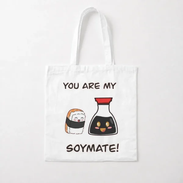 توت بگ طرح سوشی و سس سویا عاشقانه (Soymate) کد po6891