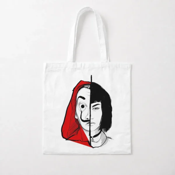 توت بگ خانه کاغذی طرح ماسک دالی و توکیو (Money Heist) کد po718