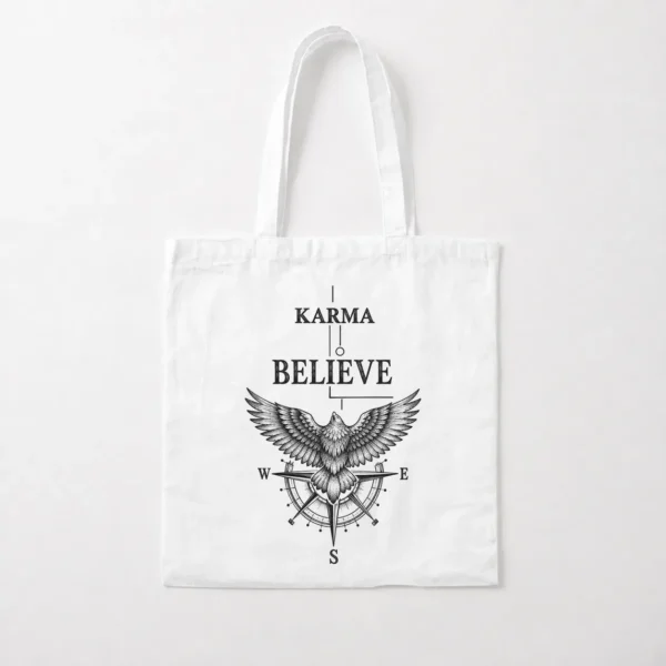 توت بگ کارما طرح عقاب و قطب‌نما Karma Believe کد po748
