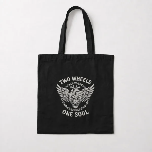 توت بگ موتورسواری طرح Two Wheels One Soul کد po7590
