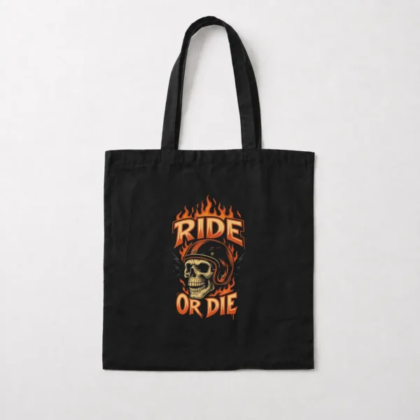 توت بگ موتورسواری طرح جمجمه Ride or Die کد po7968