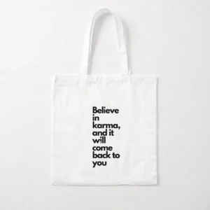 توت بگ انگیزشی طرح Believe in Karma کد po897