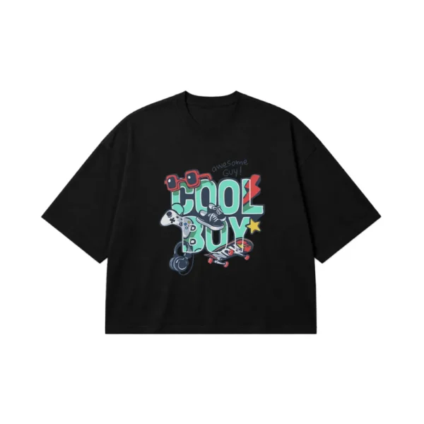 تیشرت باکسی گیمینگ طرح Cool Boy کد 10052