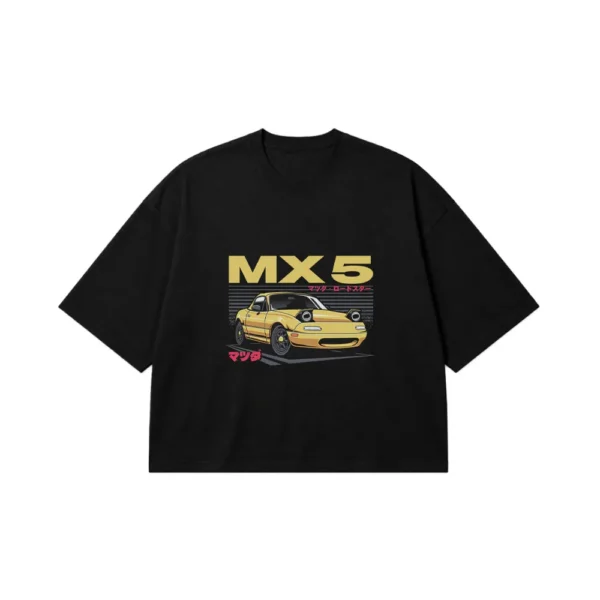 تیشرت باکسی مزدا MX-5 طرح رودستر ژاپنی کد 1007
