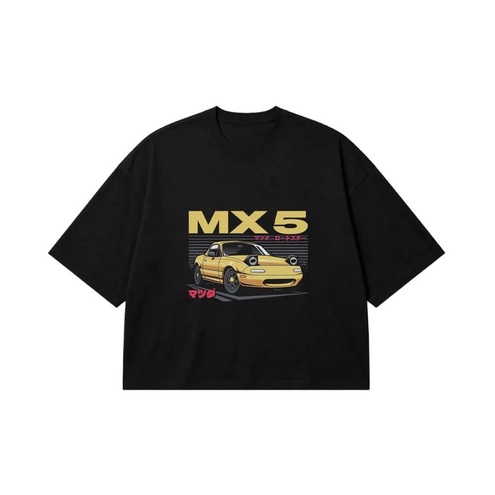 تیشرت باکسی مزدا MX-5 طرح رودستر ژاپنی کد 1007