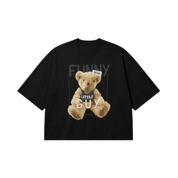 تیشرت باکسی خرس عروسکی طرح Little Guy کد 10081