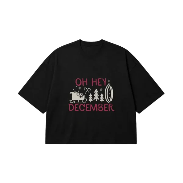 تیشرت باکسی کریسمس طرح Oh Hey December کد 10251