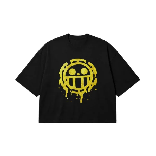 تیشرت باکسی انیمه وان پیس طرح نماد لاو (Trafalgar Law) کد 1031
