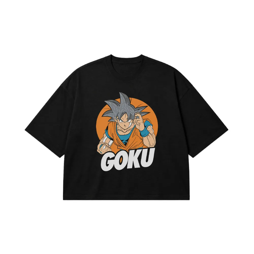 تیشرت باکسی انیمه دراگون بال طرح گوکو (Goku) کد 10405