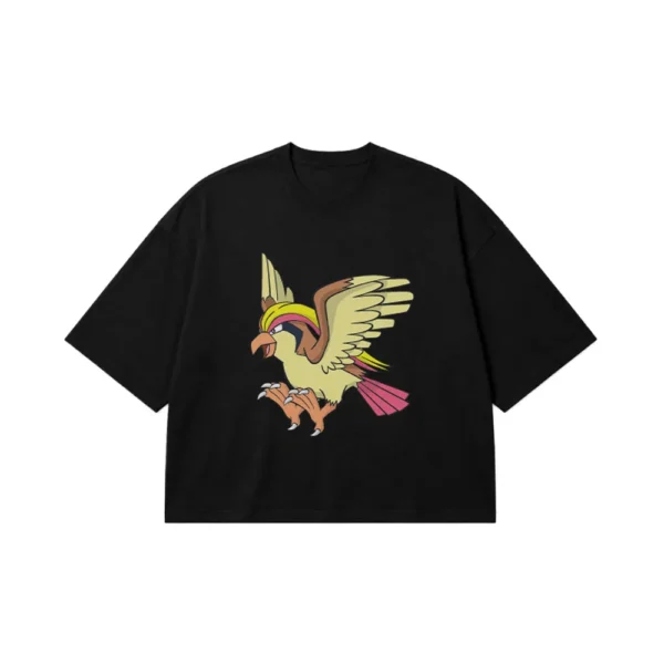 تیشرت باکسی پوکمون طرح پیدجیات (Pidgeot) کد 1041