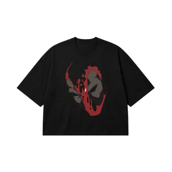 تیشرت باکسی ددپول طرح ماسک خونی (Deadpool) کد 1043