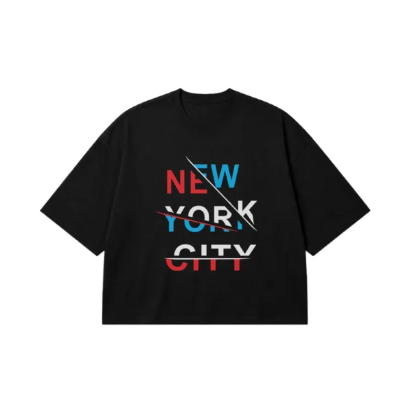 تیشرت باکسی استریت‌ویر طرح New York City کد 10491