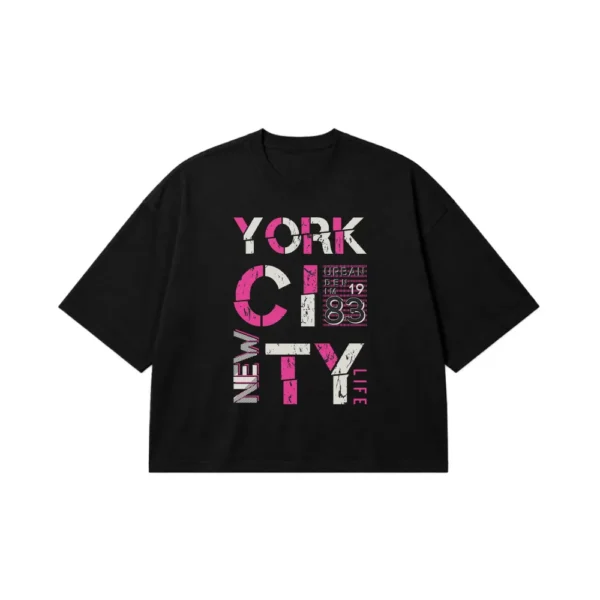 تیشرت باکسی استریت‌ویر طرح New York City Life کد 10571