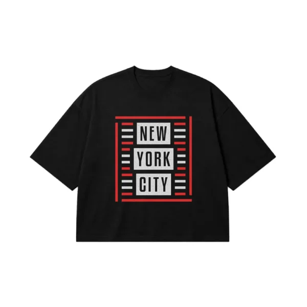 تیشرت باکسی نیویورک طرح New York City کد 10831