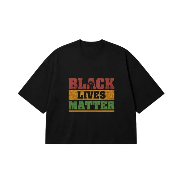 تیشرت باکسی طرح Black Lives Matter کد 10871