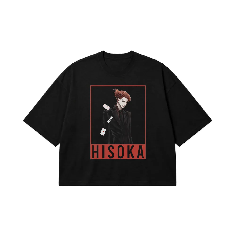 تیشرت باکسی انیمه هانتر هانتر طرح هیسوکا مورو وینتیج (Hisoka Morow Retro Sunset) کد 10966