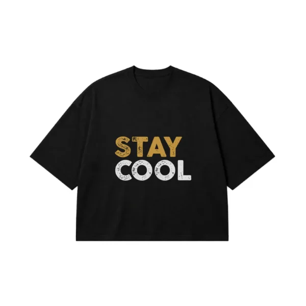 تیشرت باکسی طرح Stay Cool کد 11032